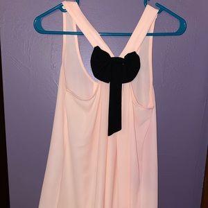 Pink bow tank top
